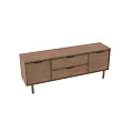 Wooden TV Stand with Sleek Design Drawers and Cabinets for Modern Living Room