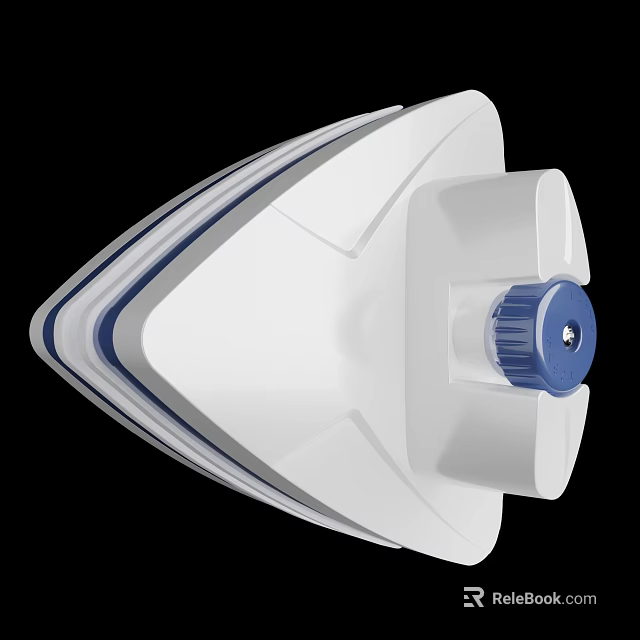 Daily Use Washing Cleaning Tool White With Blue Knob For Household 3d model 