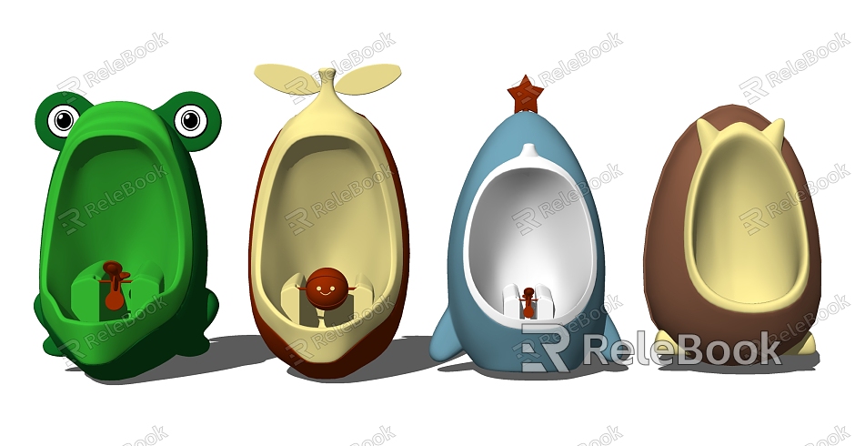 Modern urinal children cartoon shape urinal urinal model