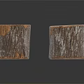 Natural Tree Stump Stools With Rustic Wood Texture For Home Decor 3d model