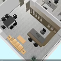 Office Floor Plan Design With Multiple Workstations Meeting Rooms And Lounge Areas