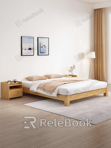 Bed Room Space Bedside Cabinet model