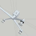 Building Exterior Wall Support System With Metal Frame And Glass Mounting Parts