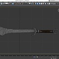 Knife Big Knife Long Knife Machete Long Handle Knife Sword Battle Knife Cold Weapon Simple Model Knife Low Model Knife Low Face Number Knife Game Knife Cartoon Knife Treasure Knife 3d model