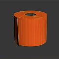Orange Patterned Soft Toilet Paper Roll For Bathroom Household Daily Essentials