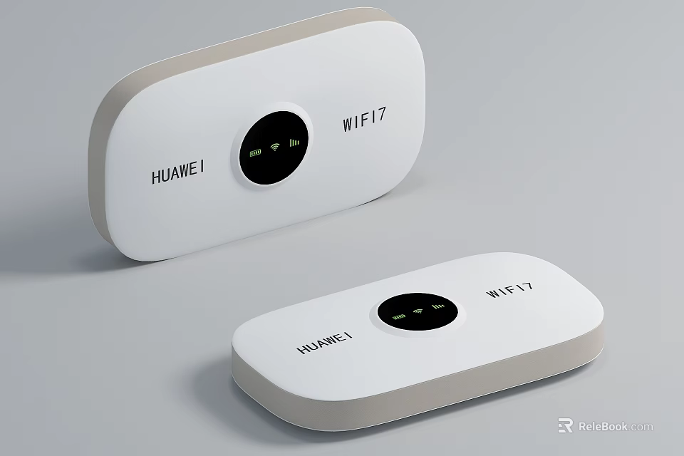 Huawei WiFi7 Devices With Modern Design 3d model 