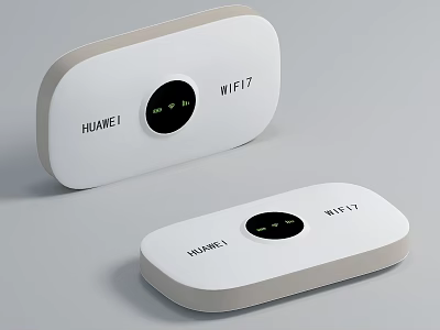 Huawei WiFi7 Devices With Modern Design 3d model