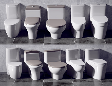 Modern toilet 3d model