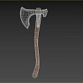 Sturdy Handcrafted Axe With Metal Head And Wooden Handle For Traditional Weapons