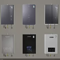 Daily Use Home Appliances Featuring Various Colored Wall Mounted Water Heaters