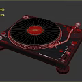 Jukebox Old-fashioned record player film machine Old-fashioned film player record player Old-fashioned record player music equipment 3d model