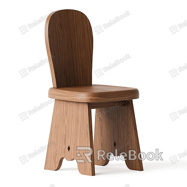 Middle Style Dining Chair Single Chair Leisure Chair Children's Chair model