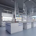 Raw material laboratory small test room 3d model