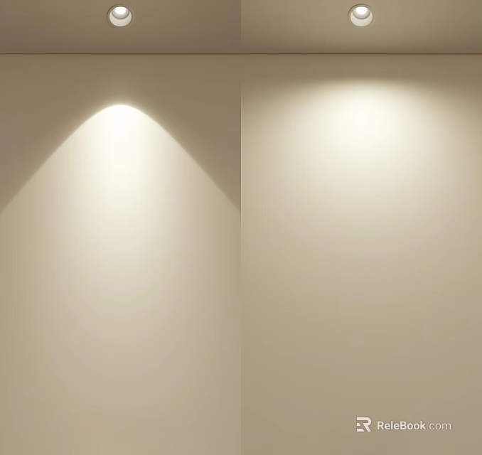 Downlights and Spotlights Offering Soft Focused Light for Modern Home Ceiling Lighting Design 3d model 
