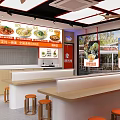 Ruyi Wonton Restaurant Exterior With Orange Facade Freshly Wrapped Wontons Menu And Interior Seating