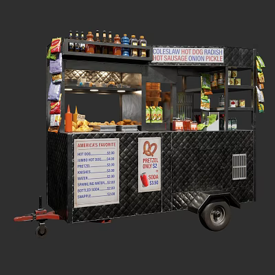 snack car sale car breakfast car coffee car 3d model