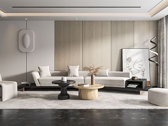 modern living room 3d model