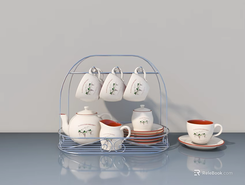 Modern Hinged Door Design With Glass Panel And Wooden Frame For Interior 3d model