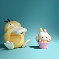 Cartoon Creative Doll Ice Cream Dog and Keda Duck 3d model