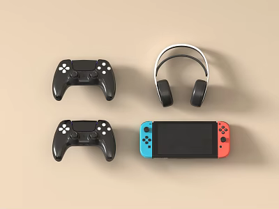 E-sports gaming equipment 3d model