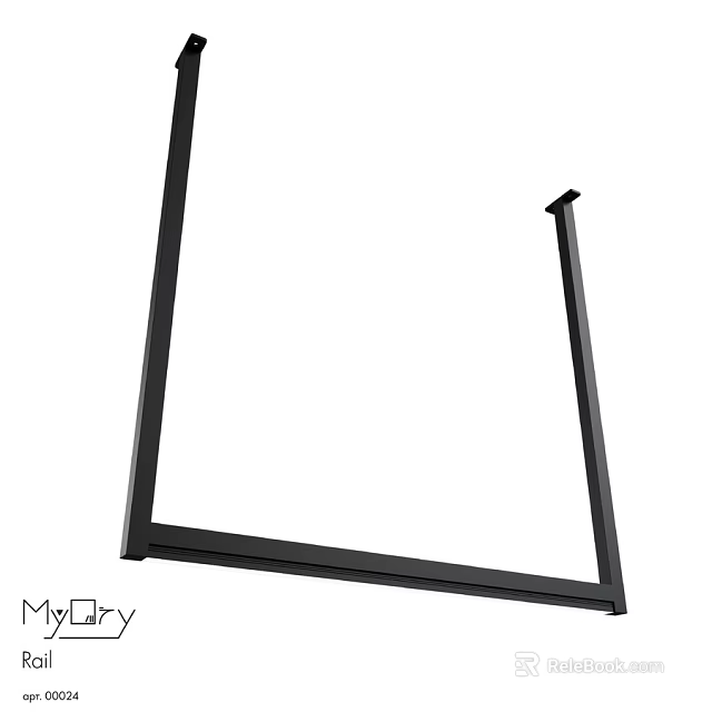 Modern Two Seater Sofa With Sturdy Black Metal Frame And Comfortable Design 3d model 