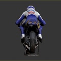 Modern motorcycle two-wheeled motorcycle off-road motorcycle road racing motorcycle 3d model