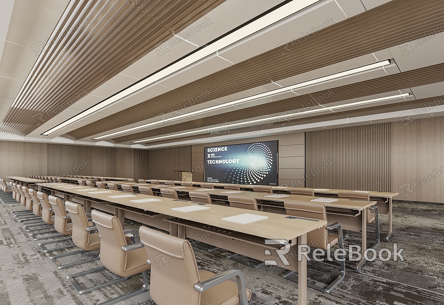 Modern Report Hall Training Room Conference Room model