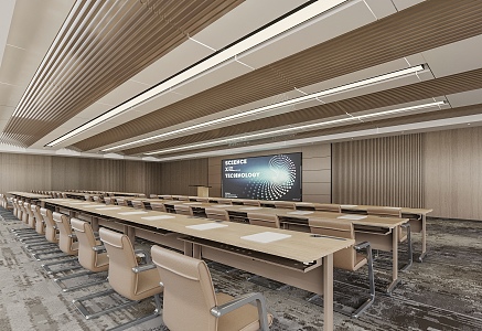 Modern Report Hall Training Room Conference Room 3d model