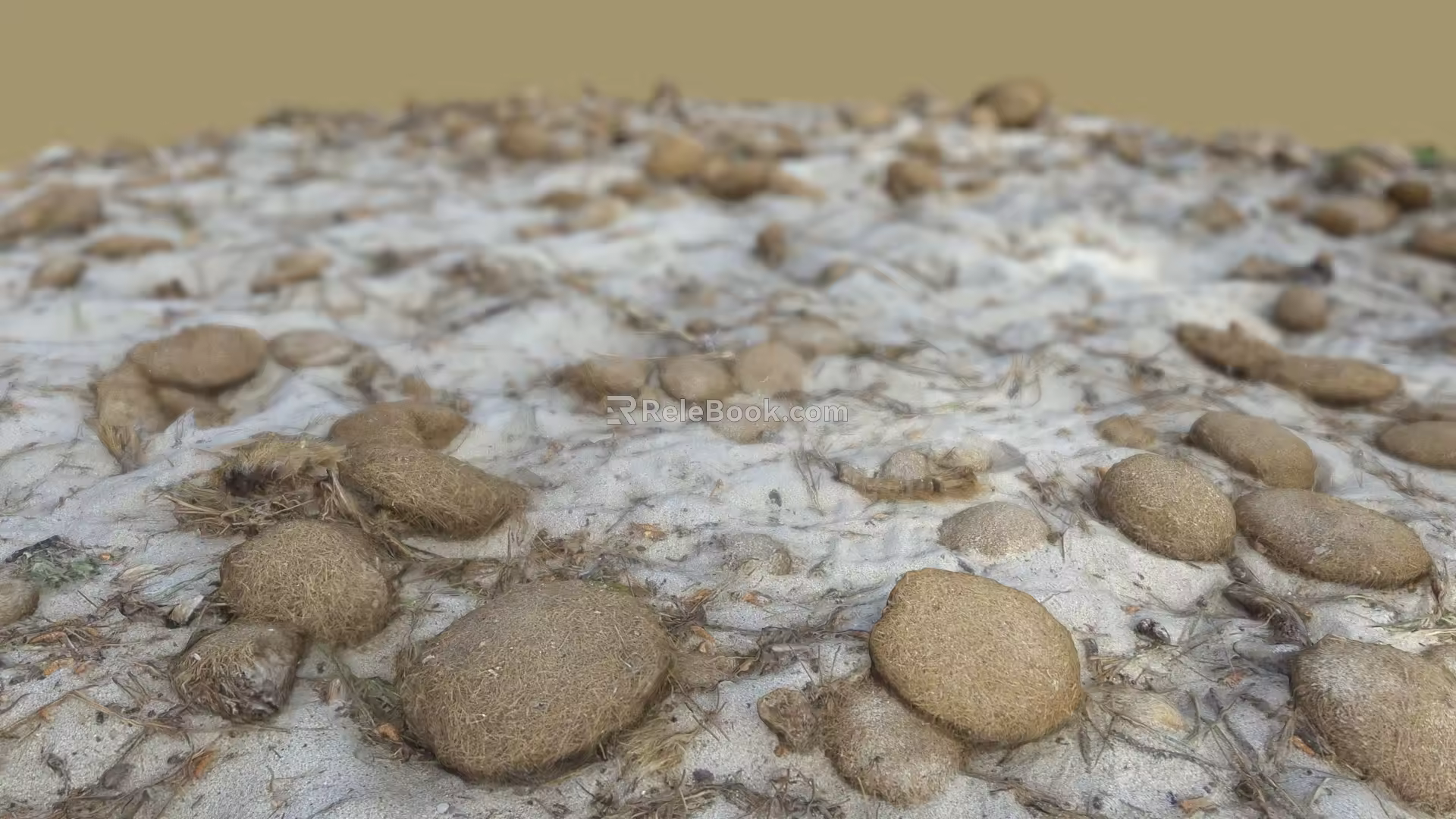 Gravel Soil Block Sand 3d model