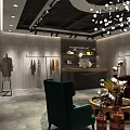 Modern Clothing Store Interior Design With Mannequins And Fashion Displays