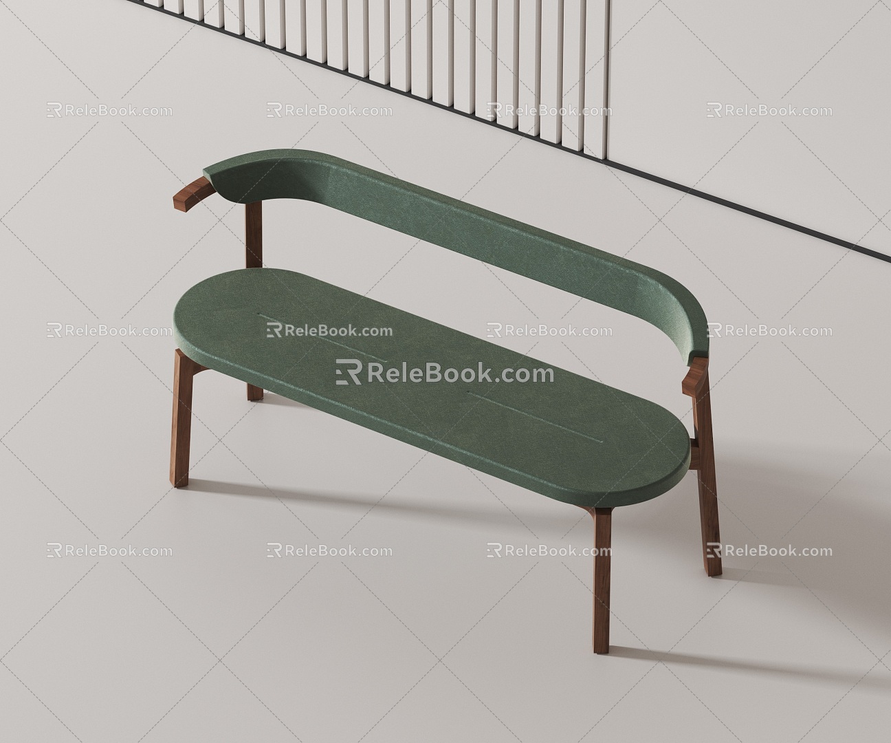 Modern bench 3d model