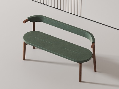 Modern bench 3d model