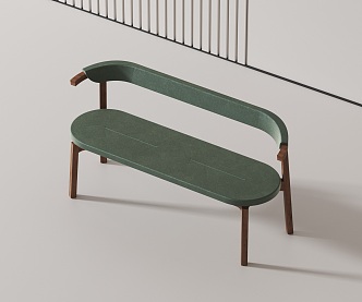 Modern bench 3d model