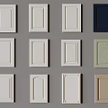 Various Style Wardrobe Doors with Different Colors and Decorative Panel Designs