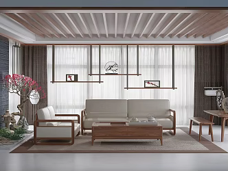 New Chinese Tea Room 3d model