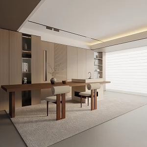 Modern dining table 3d model