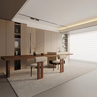 Modern dining table 3d model