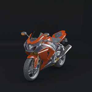 Modern Motorcycle 3d model