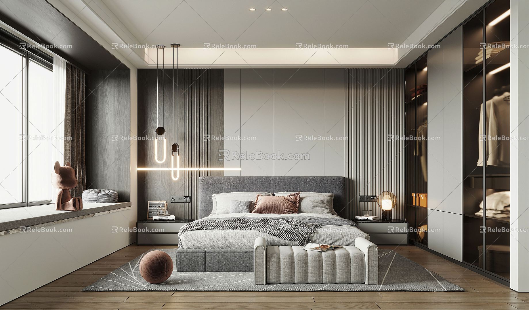 Modern Bedroom Home Master Bedroom 3d model