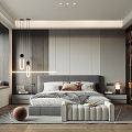 Modern Bedroom Home Master Bedroom 3d model