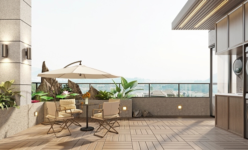 Modern Terrace 3d model