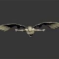 Game and Movie Character Standing in Golden Armor with Outstretched Golden Wings