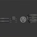 Industrial Mechanical Components With Metal Bolts Cylindrical Bearings And Gear Assemblies