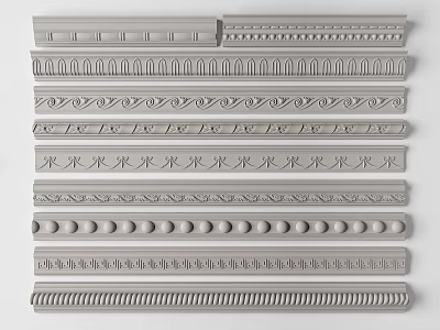 Gypsum Carved Line 3d model