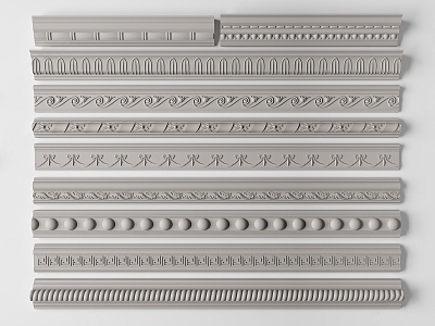 Gypsum Carved Line 3d model