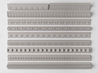 Gypsum Carved Line 3d model