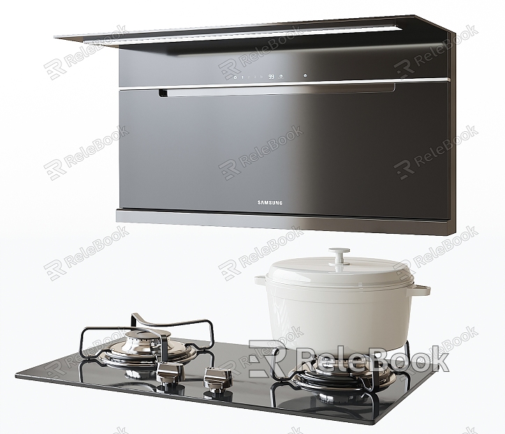 Modern Range Hood Gas Stove Kitchen Appliances model