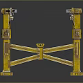 Heavy Duty Functional Vehicle With Industrial Yellow Mechanical Arm Lifting System