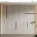 Modern background wall modeling background wall patchwork 3d model