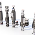 Various Types of Industrial Hydraulic Components With Diverse Mechanical Designs And Structures
